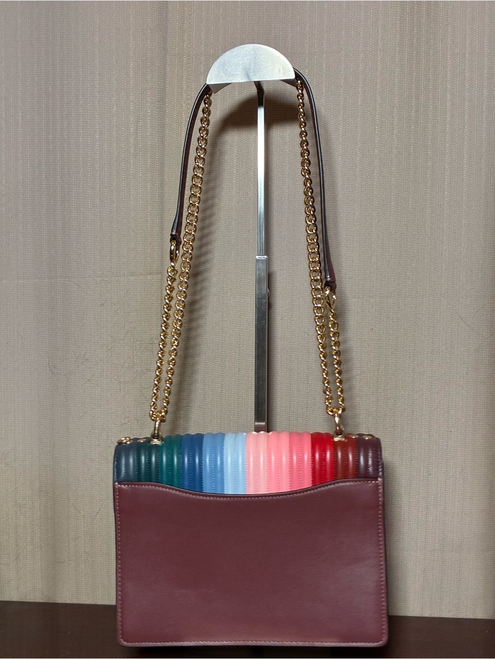 Coach Klare Multicolor Quilted Leather Chain Shoulder Bag - Picture 2 of 5